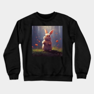 Whiskers and Wiggles: The Magical World of Rabbits Crewneck Sweatshirt